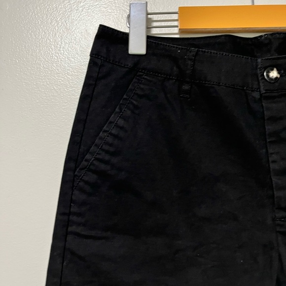 ASOS Men’s Black Chino Shorts Size 32 W Casual Stretch Cotton Blend - Picture 10 of 15